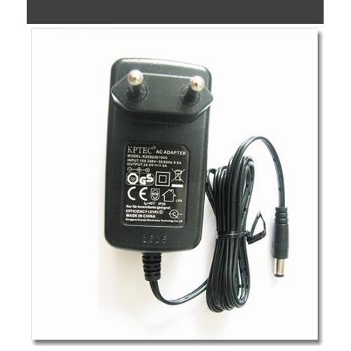 Adaptateur secteur 24V-1.0A pour Aspirateur Robots HAIER T320-DIBEA-ECOVACS-PANDA-ARIETE-AMIBOT