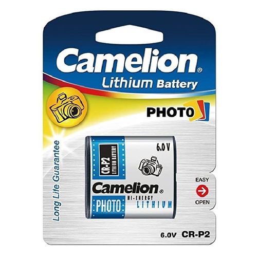 BLISTER DE 1 PILE LITHIUM CR-P2 6V CAMELION POUR APPAREIL PHOTO - 19001152 CR-P2-BP1