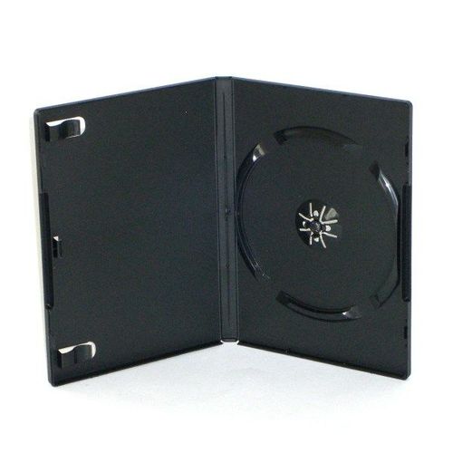 Boitier pour DVD single Noir 14mm 100 unités