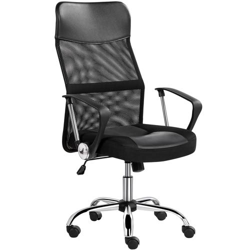 Yaheetech Chaise De Bureau Ergonomique Fauteuil De Bureau Design - Dossier Haut Chaise De Direction Ordinateur Maille Respirant Pivotante Inclinable Réglable Max Charge 135kg