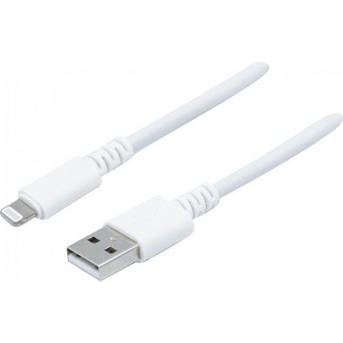 DACOMEX - Câble Lightning - USB mâle pour Lightning mâle - 2 m - blanc