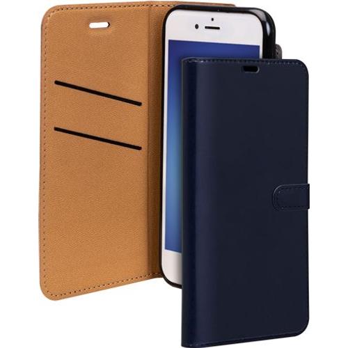 Folio Wallet Iphone 12 Mini Bleu Marine Avec Languette De Fermeture Bigben