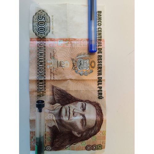 Billet 500 Quinientos Intis Pérou