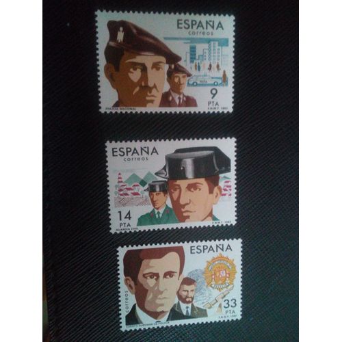 Timbre Espagne Yt 2310 A 2312 Séries: Services Publics 1983 ( 030105 )