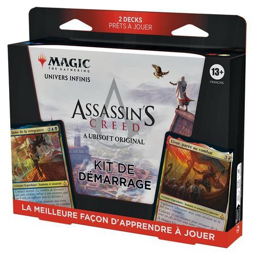 Magic: The Gathering Kit De Démarrage Magic: The Gathering Assassins Creed | Apprenez À Jouer À Magic Avec 2 Decks Sur Le Thème D'assassins Creed | Jeu De Cartes À Collectionner Pour 2 Joueurs, 13 Ans Et Plus