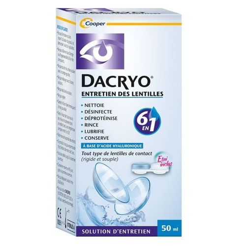 Dacryo Entretien Des Lentilles Solution 50ml 