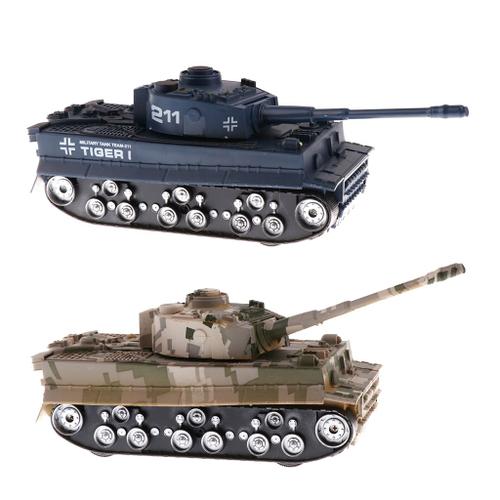 Dilwe Jouet de Tank Militaire RC Char en Plastique modèle Jouet Cadeau pour Enfants 778-4 