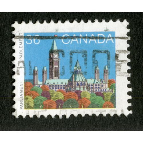 Timbre Oblitéré Canada, Parlement, Parliament, 36