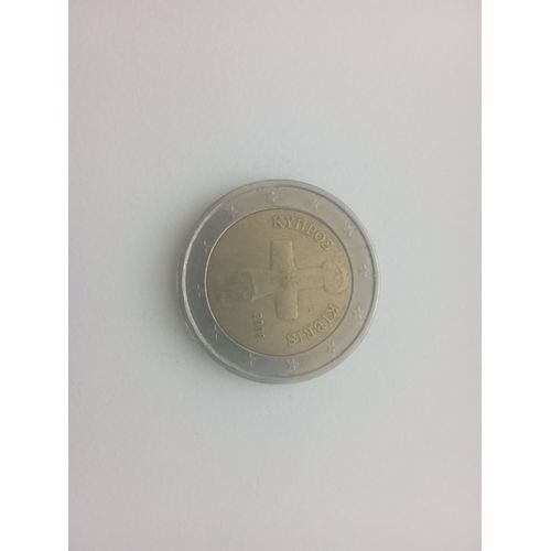2 Euros From Chypre Of 2008 Avec Défauts, Excess Of Matiere En Leg Chypre