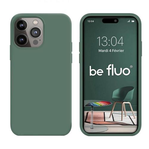 Coque Silicone Moxie Befluo  Pour Iphone 15 Pro Pin Vert