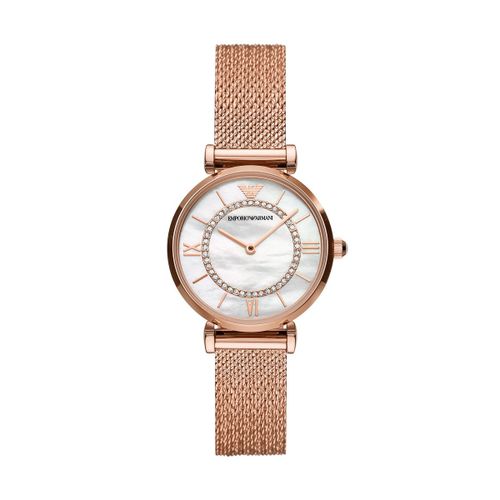 Montre Femme Emporio Armani En Acier Inoxydable Rose