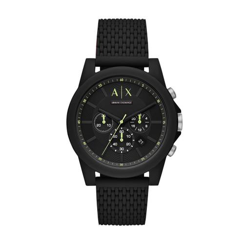 Montre Homme Armani Exchange En Silicone Noir