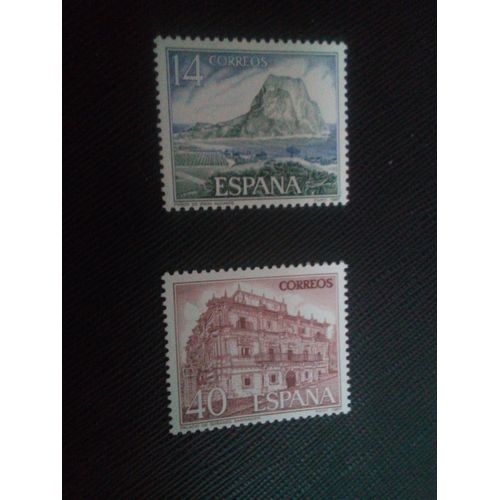 Timbre Espagne Yt 2521 - 2522 Séries: Tourisme 1987 ( 030105 )