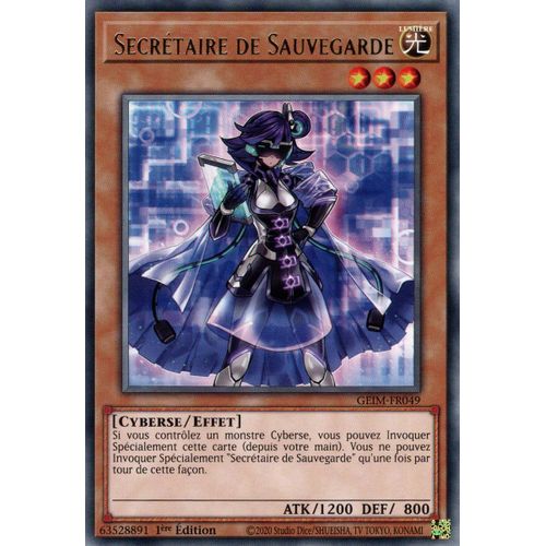 Yugioh! Secrétaire De Sauvegarde (Geim-Fr049)
