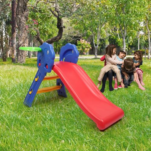 Toboggan Pliable pour Enfants de 3-8 Ans avec Panier de Basket