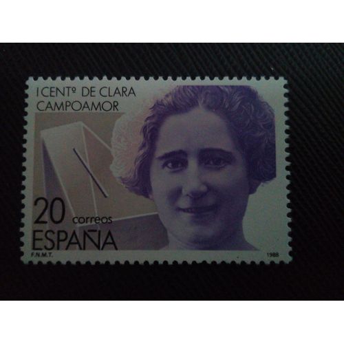Timbre Espagne Yt 2547 Clara Campoamor 1988 ( 030105 )