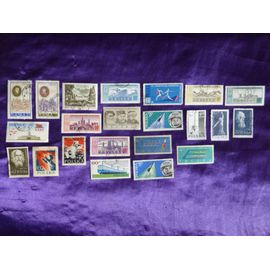 Timbres Pologne - 22 Timbres De 1957 À 1978. Histoire, Cosmonautes, Trains...