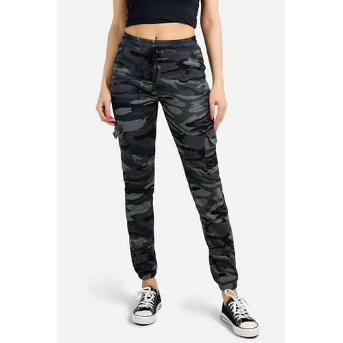 Jogging Cargo Camouflage De Sport Taille : Femme Gris S