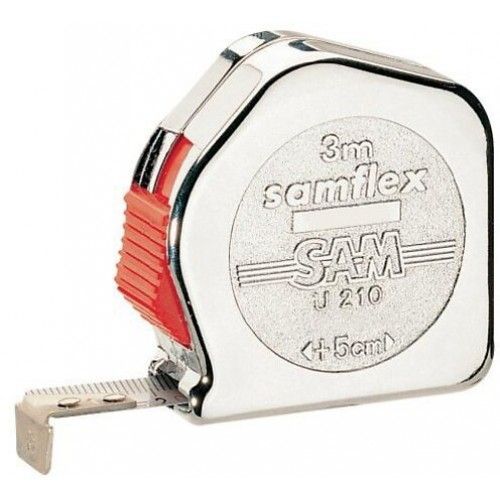 Mètre ruban - blocage et retour automatique - SAMFLEX - boîtier Zamac - 5Mx19 mm SAM OUTILLAGE