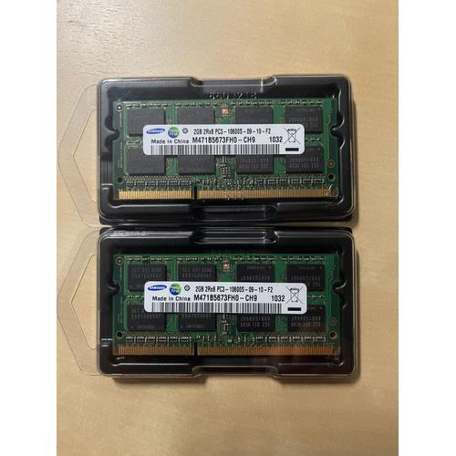 samsung SDRAM DDR3 1333mhz 2GB 2Rx8 PC3-10600S-09-10-F2 M471b5673FH0-CH9 1032 pour pc et imac (mi-2011, mi-2010)