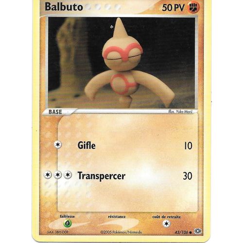 Carte Pokemon - Balbuto 43/106 50 Pv - Set Ex Emeraude (Fr)