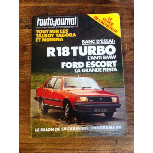 L'auto-Journal N°17 Oct 1980 Le Guide De L'acheteur