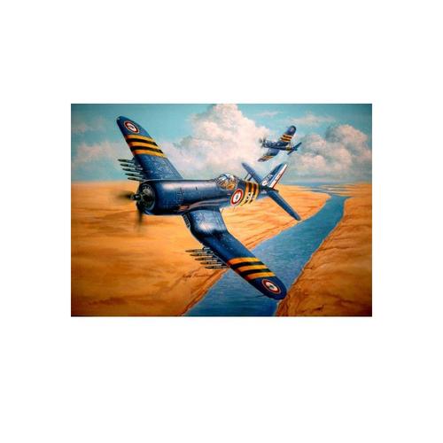 F4u-7 French Navy - Maquette D'avion Hobby Boss 9580392-Hobby Boss