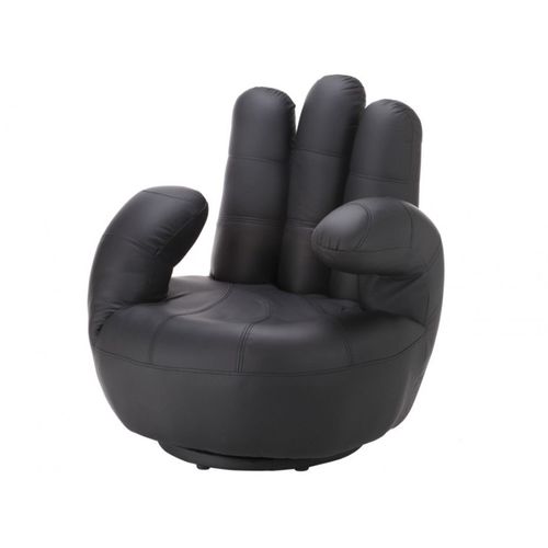 Fauteuil Main Pivotant Catchy En Simili - Noir