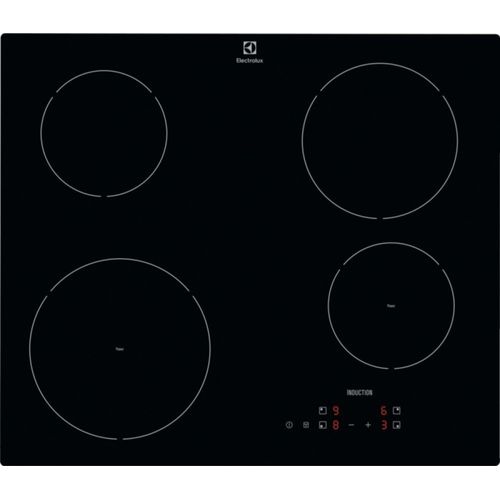 Electrolux EIR60420CK - Table de cuisson induction 4 foyers - 60 cm - Verre noir