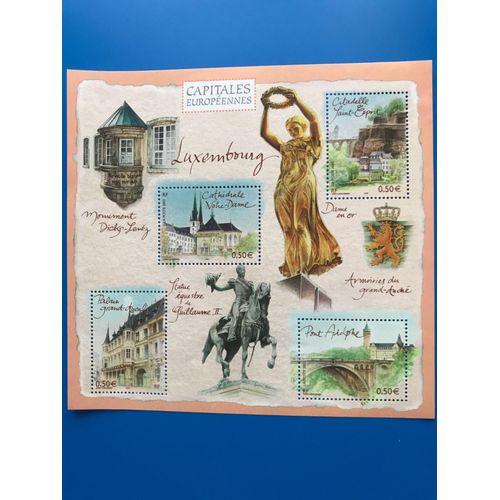 Bloc Feuillet 64, 4 Timbres, Capitales Européennes, Luxembourg, Année 2003, Gomme Intacte