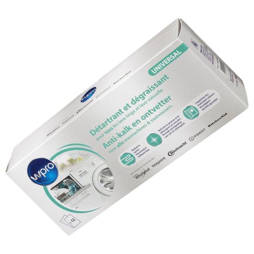 Détartrant /dégraissant 12 sachets (295004-15889) Lave-linge (484000008801,C00308429 WPRO)