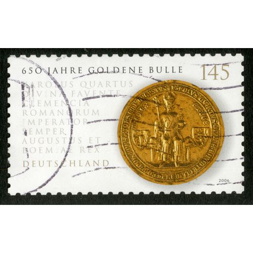 Timbre Oblitéré Deutschland, 650 Jahre Goldene Bulle, 2006, 145