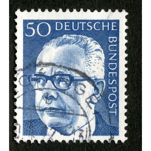 Timbre Oblitéré Deutsche Bundespost 50