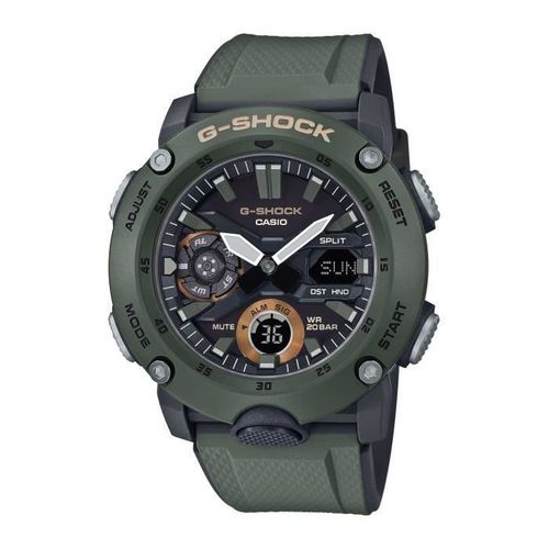Casio Montre Vert Analogique - Digital Hommes G-Shock Ga-2000-3aer