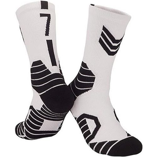 Chaussettes De Basket-Ball Pour Hommes Et Femmes - Numéro D'équipe Personnalisé (7), Peuvent Être Portées Aussi Bien Par Les Hommes Que Par Les Femmes