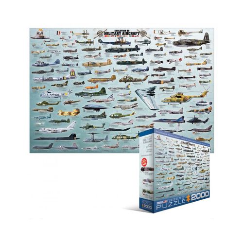 Eurographics Evolution Of Military Aircraft Puzzle 2000piece
