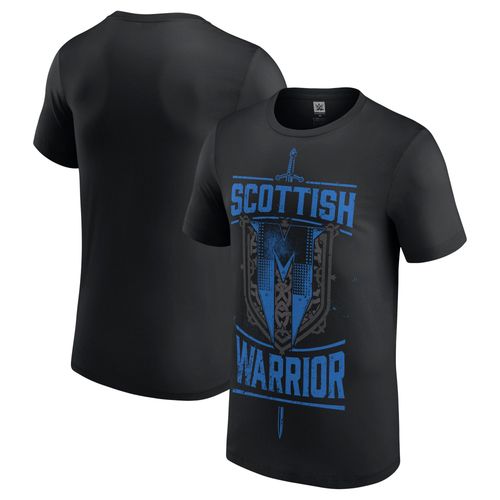 T-Shirt Wwe Drew Mcintyre Clash At The Castle Scottish Warrior - Noir - Homme