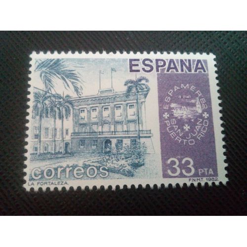 Timbre Espagne Yt 2295 Exposition De Timbres Espamer 1982 ( 050105 )