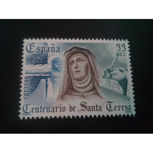 Timbre Espagne Yt 2296 Centenaire De La Mort De Santa Teresa 1982 ( 050105 )