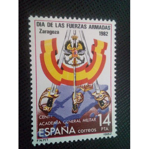Timbre Espagne Yt 2287 Journée Des Forces Armées 1982 ( 050105 )