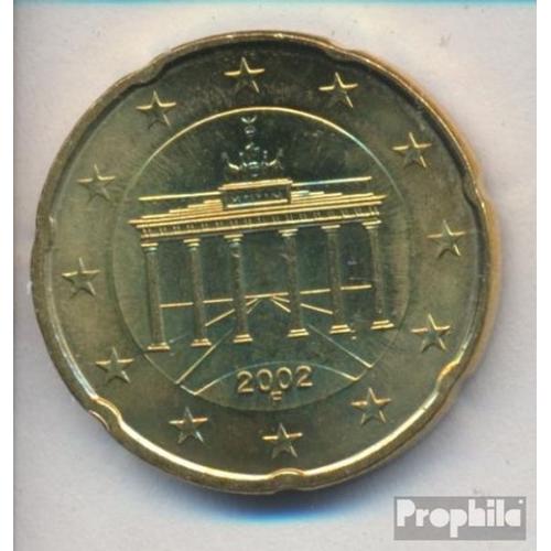 Rfa (Fr.Allemagne) D 5 2002 F Stgl./Unzirkuliert 2002 Kursmünze 20 Cent