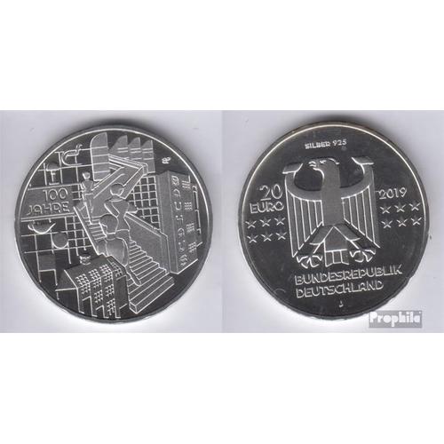 Rfa (Fr.Allemagne) Jägernr: 636 2019 J Stgl./Unzirkuliert Cuivre-Nickel 2019 20 Euro 100 Années Bauhaus