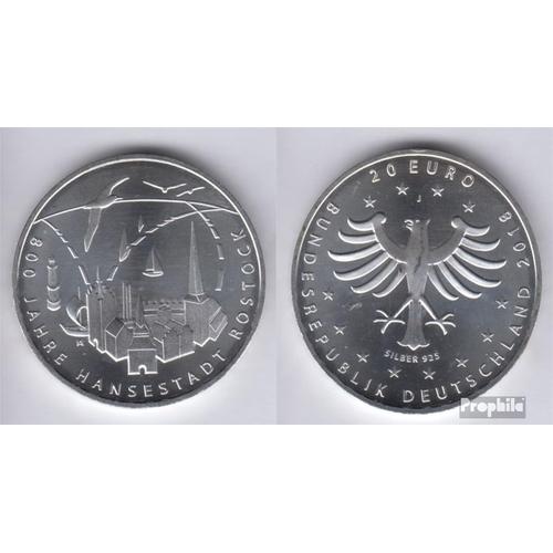 Rfa (Fr.Allemagne) Jägernr: 628 2018 J Stgl./Unzirkuliert Cuivre-Nickel 2018 20 Euro Hansestadt Rostock