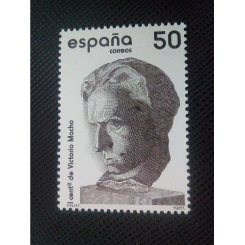 Timbre Espagne Yt 2542 Victorio Macho 1987 ( 050105 )