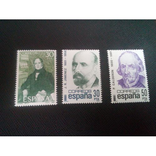 Timbre Espagne Yt 2274 A 2276 Séries: Des Personnes Célèbres 1982 ( 050105 )