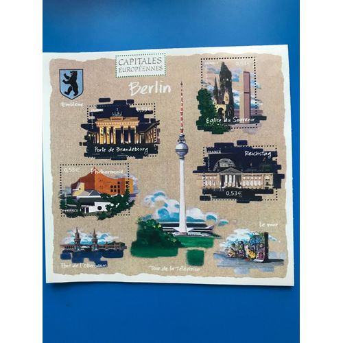 Bloc Feuillet 88, 4 Timbres, Capitales Européennes, Berlin, Année 2005, Gomme Intacte