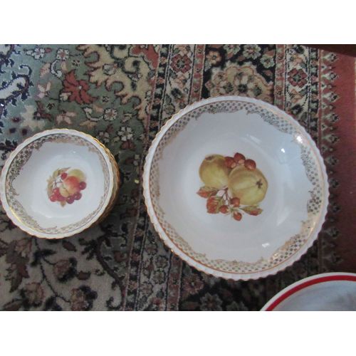 Service À Dessert 7 Pièces, En Porcelaine