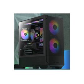 Antec NX416L - Mid tower - ATX - panneau latéral fenêtré (verre trempé) - pas d'alimentation - blanc - USB/Audio