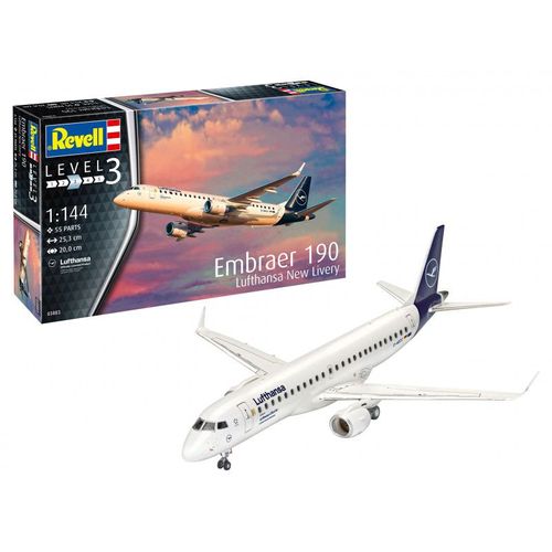 Maquettes  Embraer 190 Lufthansa New Livery-Revell