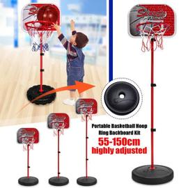 Panier De Basket Enfant Pied Réglable Hauteur Jeux Interieur